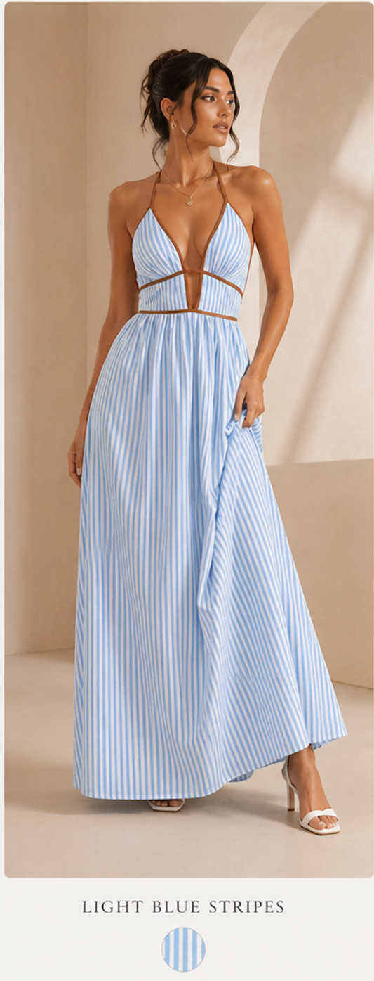 Riviera Halter Maxi Dress