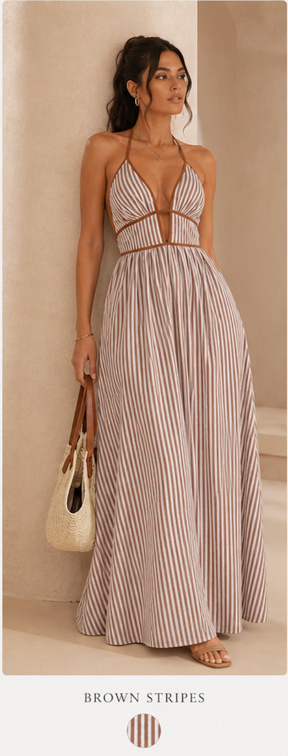 Riviera Halter Maxi Dress