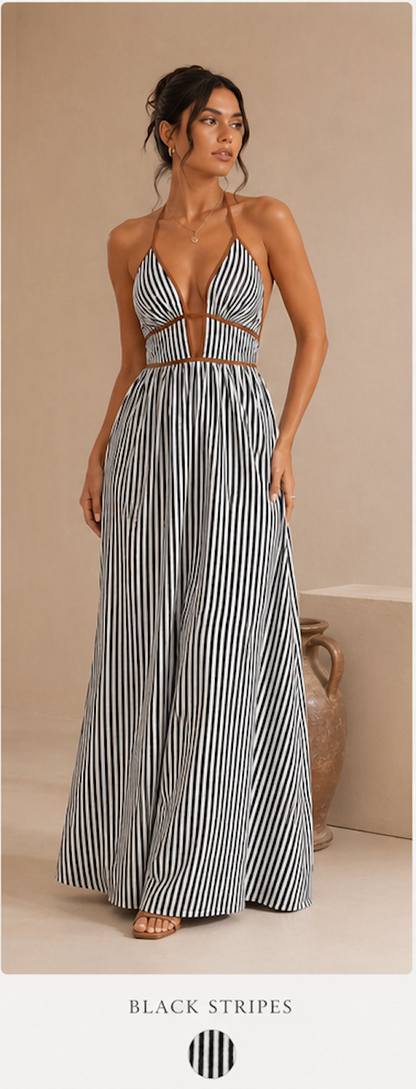 Riviera Halter Maxi Dress